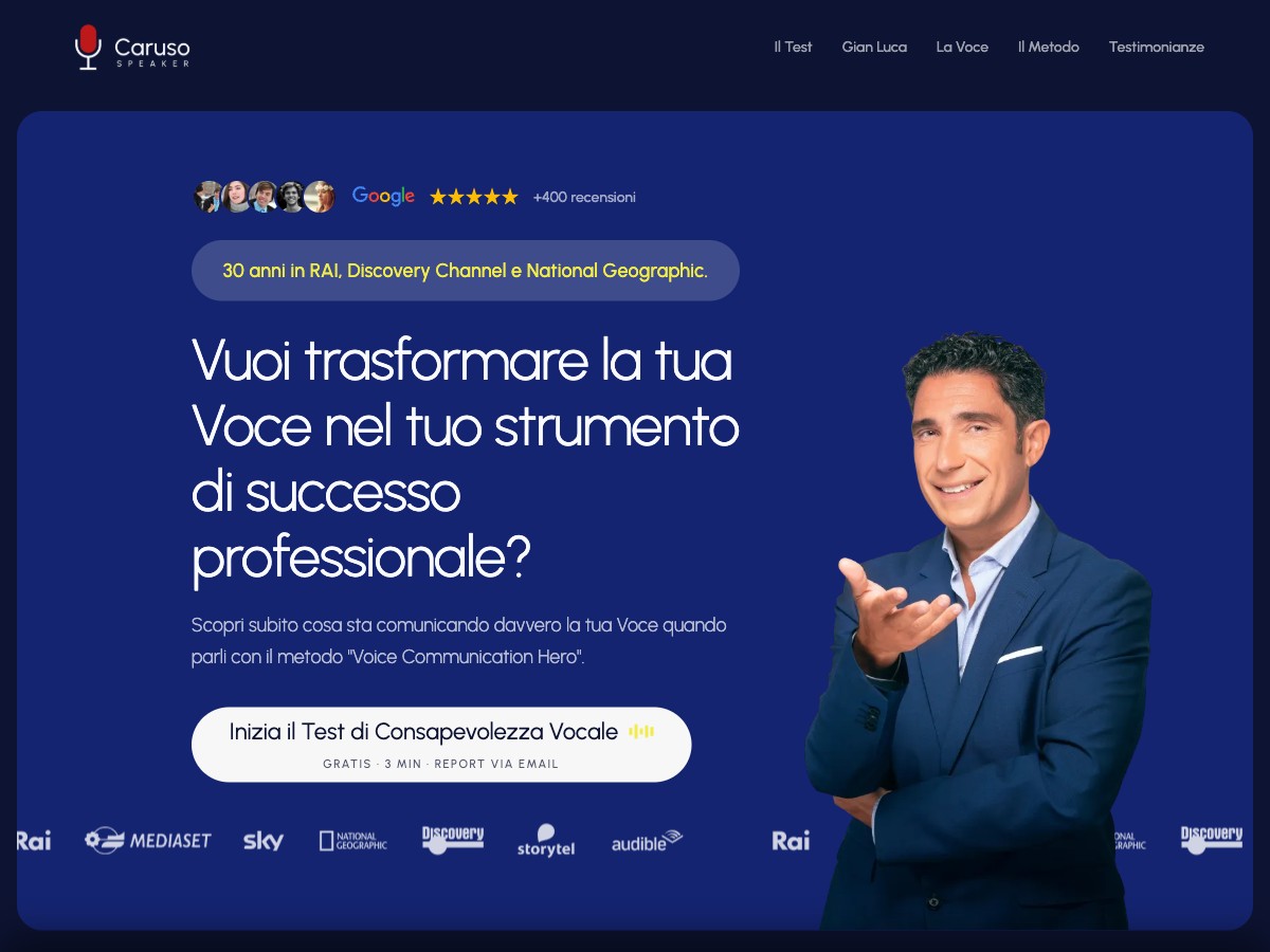Caruso — quiz funnel Vibers
