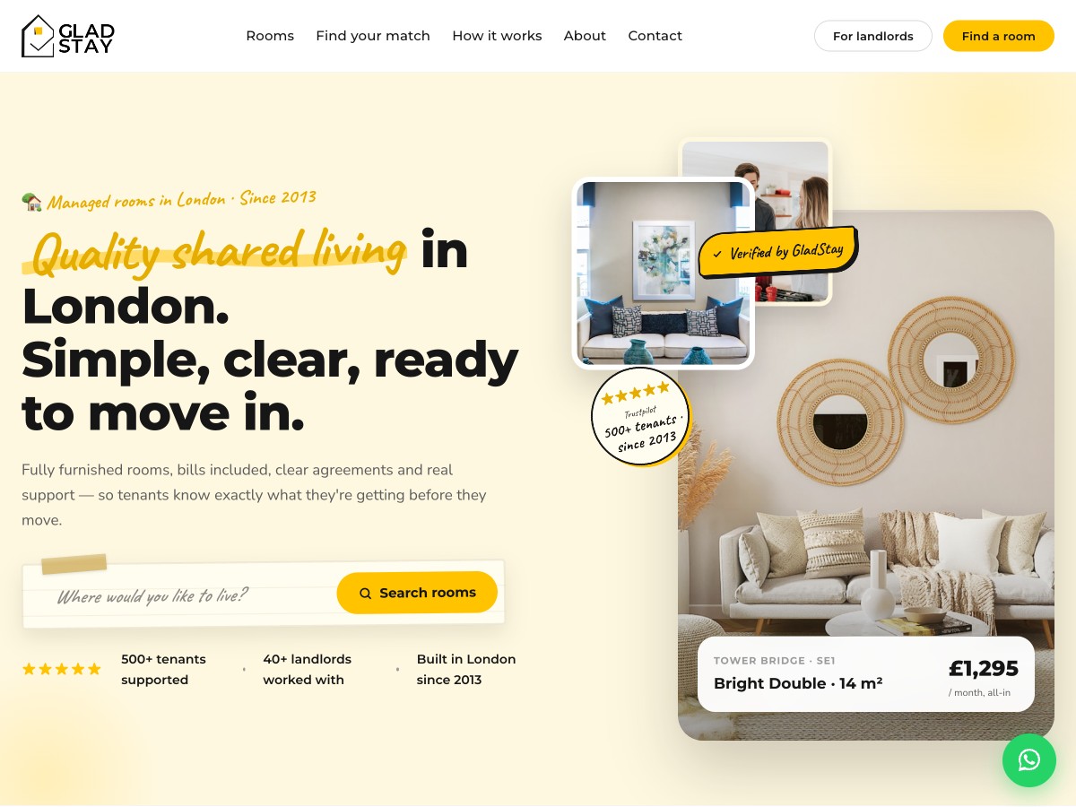 Gladstay — sito Vibers